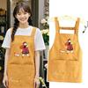 Cute Cartoon Kitch Apron Anti-fouling Oil-proof Cooking Baking Bibs Breathable Sleeveless Chef Apron for Home Kitchen