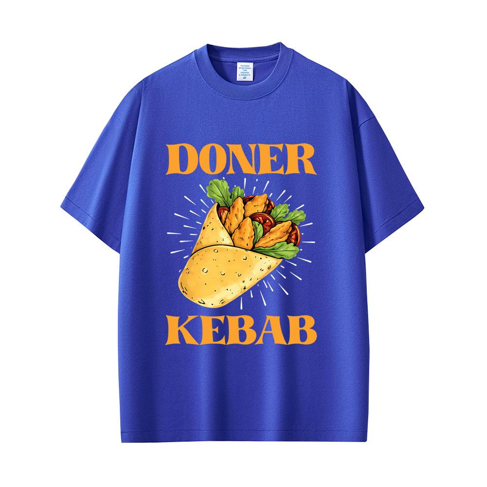 Funny Doner Kebab Graphic T Shirt Unisex Women Casual Cotton Oversized T-shirt Unisex Fashion Vintage Short Sleeve Tees Streetwear
