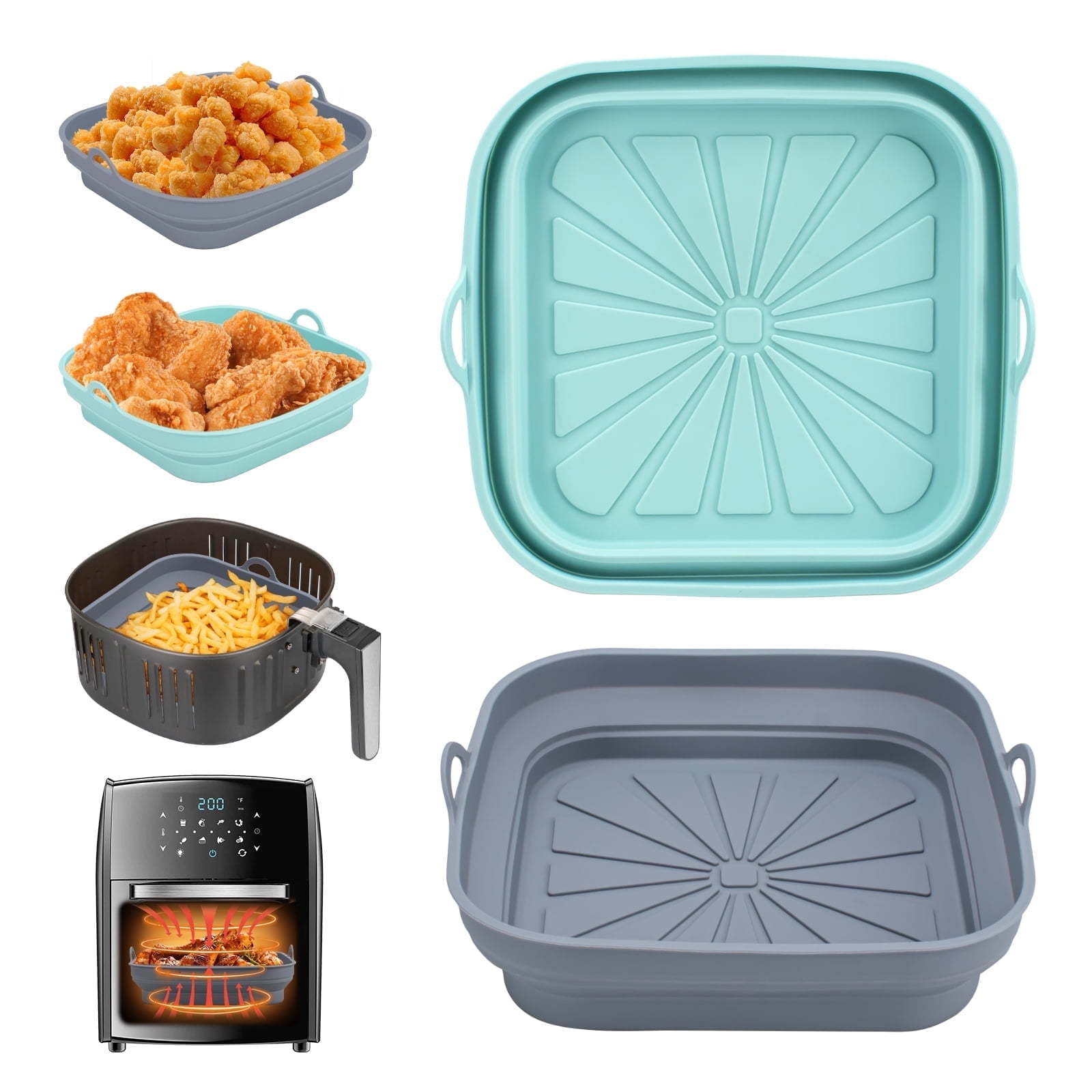 

Air fryer silicone liners (2-pack) 8-inch