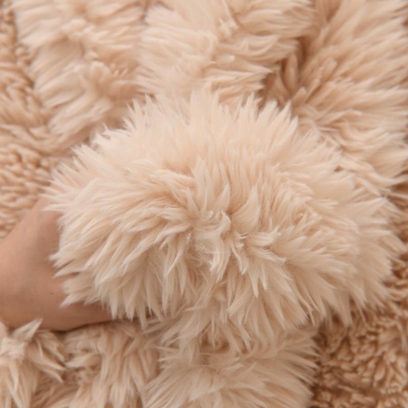 50x45cm 3cm Toskanischer Plüschstoff zum Nähen von Plüschpuppen, Kissen, Wintermützen, Bettwäsche, Spielzeug, Dekostoff, Handgemachtes DIY Plüschstoff