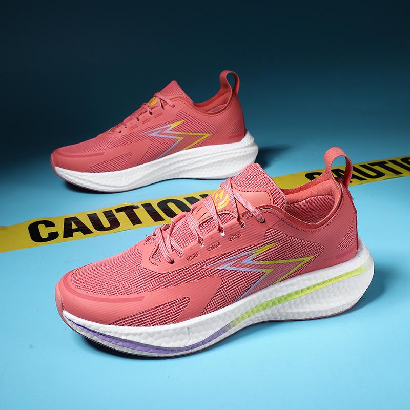 

Luminous new breathable trend sports basketball shoes for men and women, light elastic breathable actual combat sneakers, wear-resistant and non-sl 44 арбуз красный