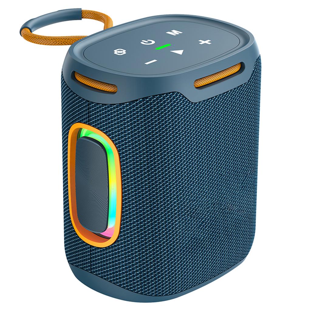 25W Bærbar BT-høyttaler med RGB-lys, Utendørs vanntett lydboks, 76mm kraftig bass, AUX U-disk TF-kort musikk