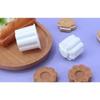 Pressable Fondant Stamp New Year Cake Decor Baking Supplies Chocolate Sandwich Cookies Flowers Cookie Cutter Biscuit Mould