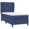 VidaXL Lit à sommier tapissier avec matelas Bleu 80x200 cm Tissu - Modèle 3127763