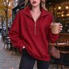 Women's Casual Loose Fit Sweatshirt with Pocket for Workout and Daily Wear