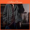 Spring Casual Woman Long Johnature Sleeves Solid Color Vintage Single Breasted Retro Personality Coats