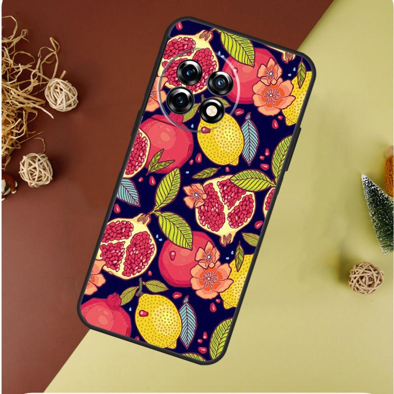 Summer Lemon and Leaf For OnePlus 13 13R 12 12R 11 9 10 Pro 8T 9RT 10T 10R N20 N30 Nord CE 2 3 4 Lite Phone Case
