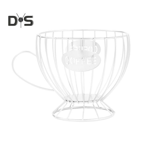 Coffee Pods Holder Counter Organizer with Handle Spacious Capacity Quick Access Multi-Purpose Capsule Basket Coffee Bar Accessories