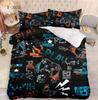 Plays Gamer Bedding Set Gamepads Duvet Cover Teens Adults Gamer Quilt Cover Boys Bedroom Decoration