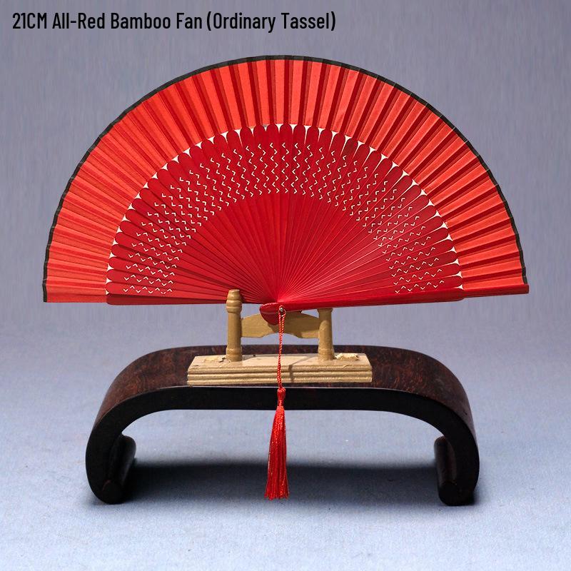 Evantai pliabil din bambus în stil chinezesc pentru Hanfu sau dans