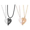 1 Pair Hug Couples Necklace Set Women Men Affectionate Hugging Pendant Love Snuggle Couple Matching Necklace Jewelry Anniversary Gift