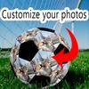 Corgi Chicago Cityscape Personalized Image Size 5 Soccer Ball Machine-Stitched Indoor/Outdoor Universal Football Personalized Printing Soccer
