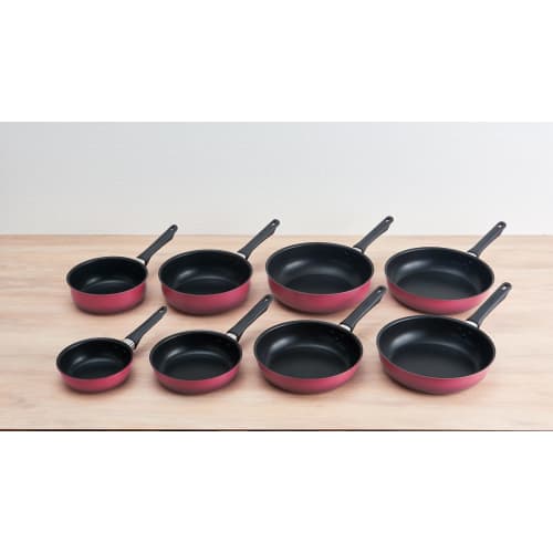 Thermos Durable Series Frying Pan 16cm For Gas Fire Only Wine Red KFG-016 WNR