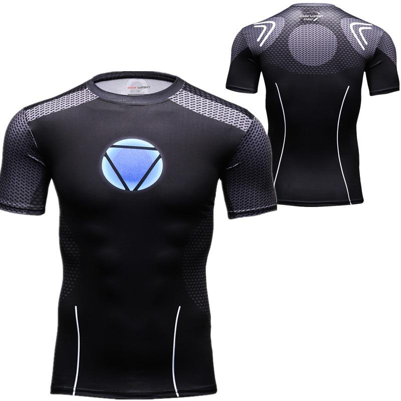 Summer Men's T-shirt Fashion Casual Sports Shirt Print Adult Street Style Fitness Jogging Comfortable Top