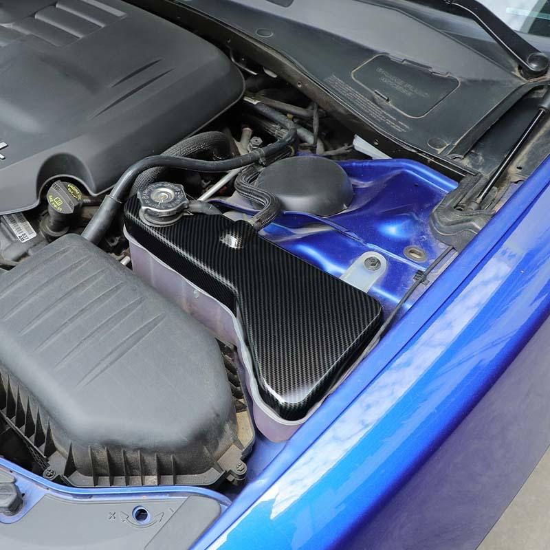 Car Coolant Pot Cover Decoration Stickers Fit For Dodge Charger 2011 Up,  For Dodge Challenger  For 300C 2011 Up ABS Interior Accessories