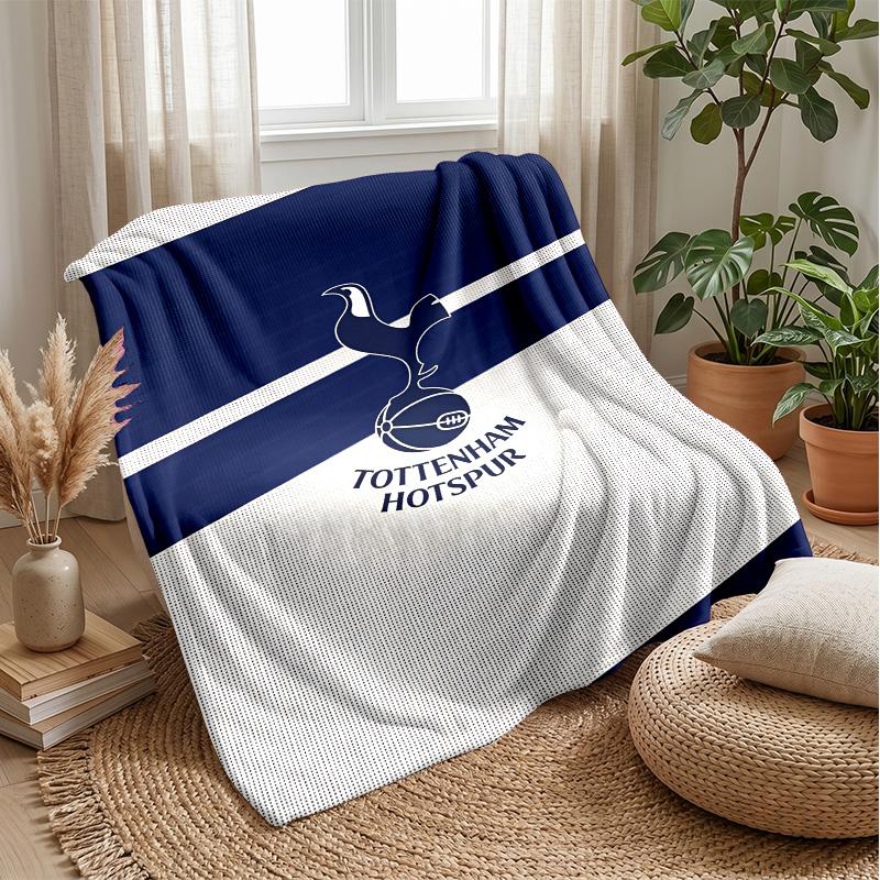 Tottenham Hotspur Theme Blanket Soft Flannel Fleece Blanket Warm Lightweight Throw Blanket for Home Sofa Bed