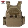 YAKEDA Tactical Outdoor Vest Quick Release Airsoft Vest for Men Adjustable Breathable Combat Training Vest with Hook and Loop
