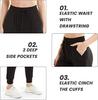 Women's High Waist Loose Yoga Pants - Spring/Summer Casual Cuffed Sportswear