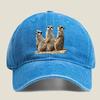 Erdmännchen-Trio Wildtier-Fandom, Süße Vibes verbreitend Gewaschene Baseballkappe Outdoor Für Damen Unisex FeUnisex Mode Dad Hat Hip Hop