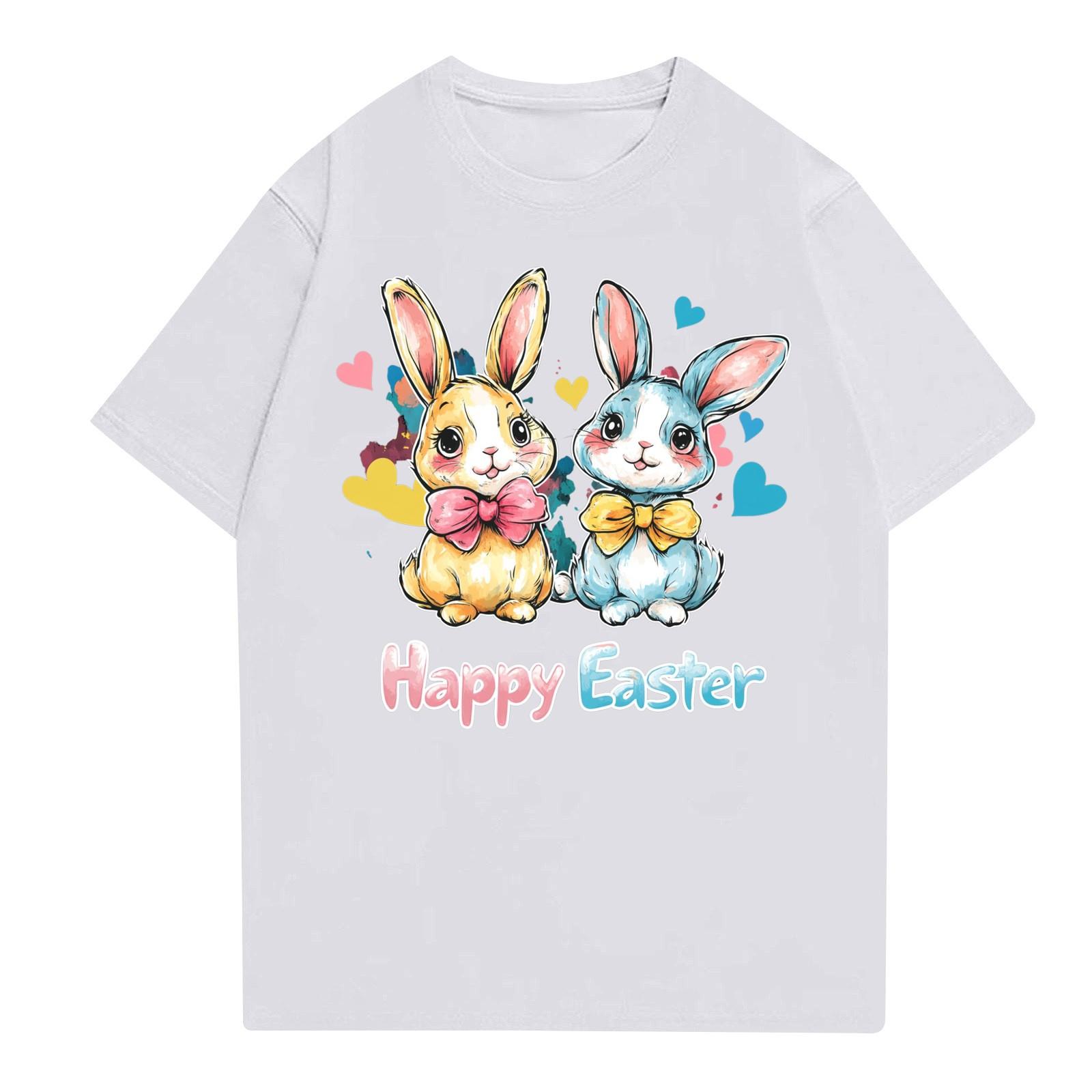 

Жіноча повсякденна футболка з круглим вирізом і короткими рукавами XL білий