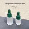 Transparente mattgrüne Tropfflasche für Toner & ätherisches Öl, 5ml/10ml