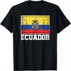 Ecuador Fußballfeld Länderflagge Ecuadorianischer Stolz T-Shirt
