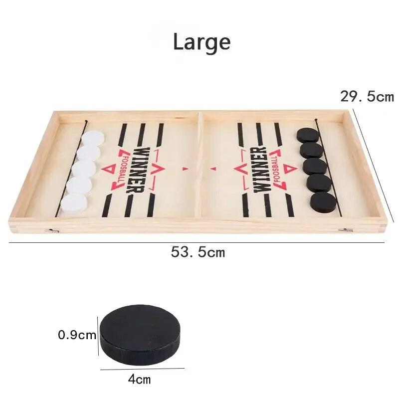 Table Hockey Paced Sling Puck Board Game Fast Sling Puck Winner Party Game Adult Child Family Game Desktop Battle Board Game