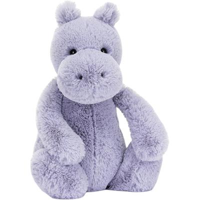 Jellycat Cute Hippo Dolls Plush Doll 22.86cm Height In Sitting Posture