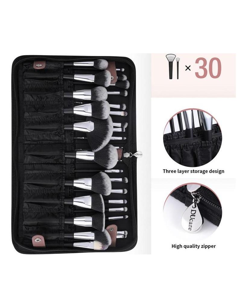 DUcare Faltbare Damen-Kosmetiktasche, wasserdicht, für Make-up-Pinsel, Künstlertasche, Organizer, Aufbewahrung, Reißverschluss, Handtasche für Reisen, Zuhause, Geschenk