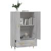 Highboard Grey Sonoma 69.5x31x115 cm Engineered Wood