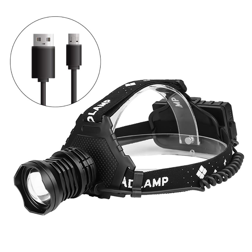 XHP70 LED Headlamp 5 Modes Headlight Flashlight Head Torch With Charging Display