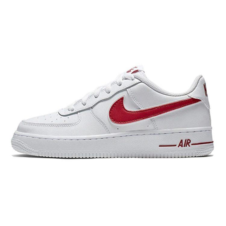 Nike Air Force 1 Low White Gym Red GS AV6252-101