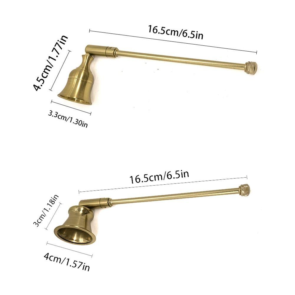 Multi-colored Metal Candle Snuffer Adjustable Long Handle Candle Extinguisher Vintage Safe Extinguishing Wick Flame Cover