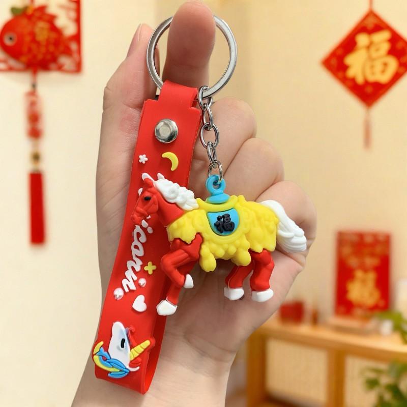 Doll Keychain 2026 Pony New Year's Zodiac Pendant Small Gift Car Bag Pendant
