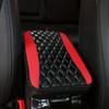 1PC Car Armrest Cover Mat Universal PU Leather Ethnic Style Print Non Slip Storage Box Pad Auto Styling Interior