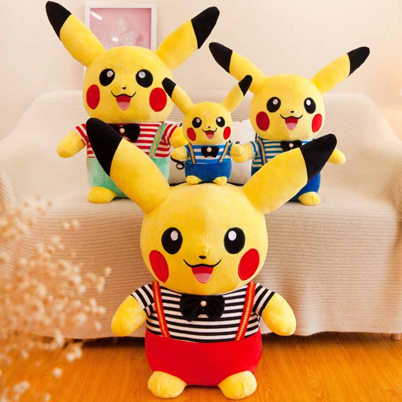 Pikachu Pillow Couple Strap Pants Doll Pokemon Large Plush Toy Cartoon Cute Children Toys Stuffed Plushies Doll Pillow