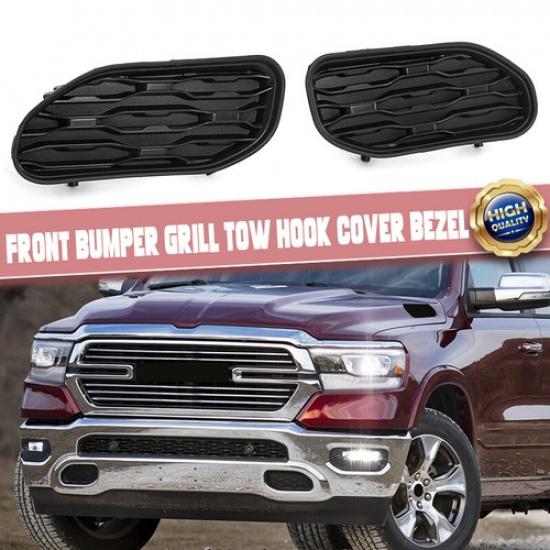 Right & Left Front Bumper Bezel Kit Fits for 2019 2020 2021 2022 Dodge Ram 1500