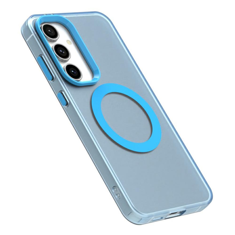 Candy Series For Samsung Galaxy S24 FE Case Compatible with MagSafe PC+TPU+PET Anti-Drop Phone Cover