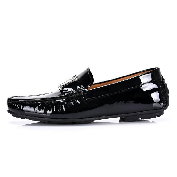 European Station Leather Patent Leather Casual Versatile Men'S Doudou Shoes Driver Driving Foot Gloves Trend Breathable Loafers Men'S Shoes