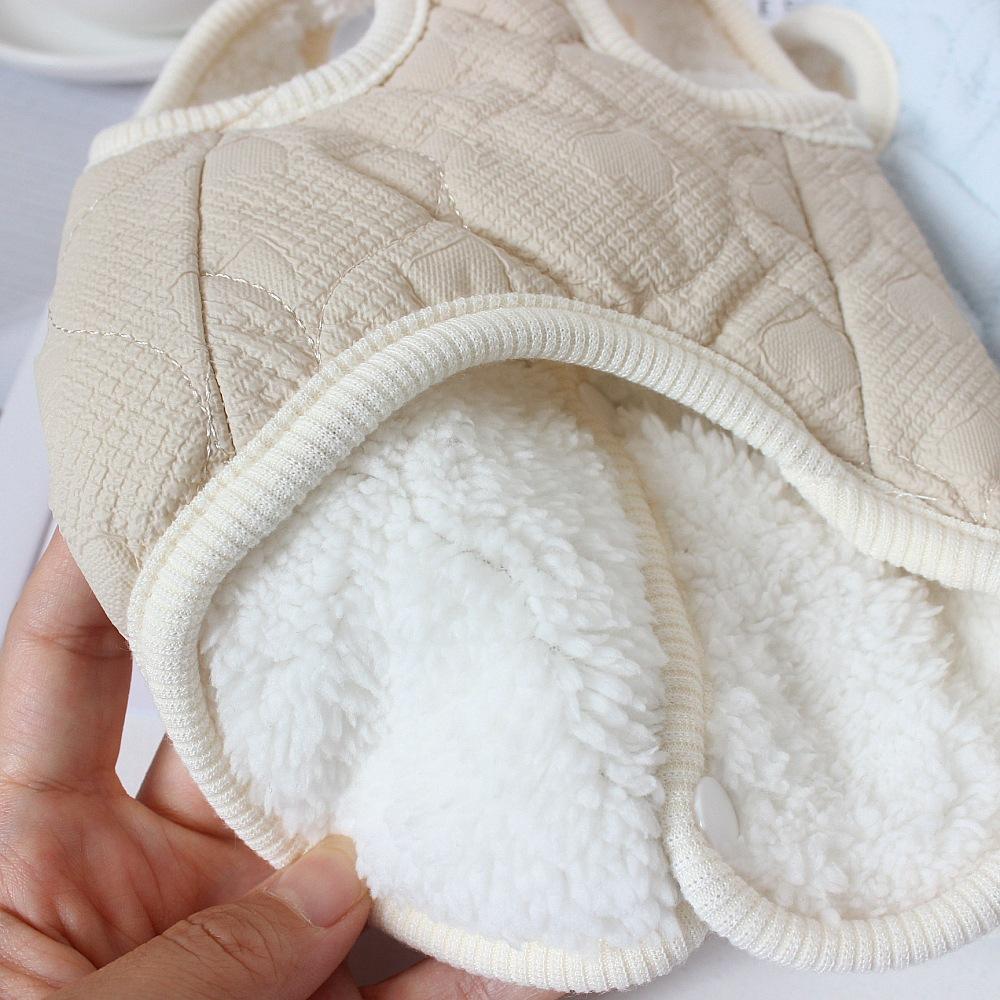 Pet Autumn and Winter Warm Vest Small Dog Thick Plush Winter Two Foot Coat Dog Clothes for Small Dogs Puppy Clothes