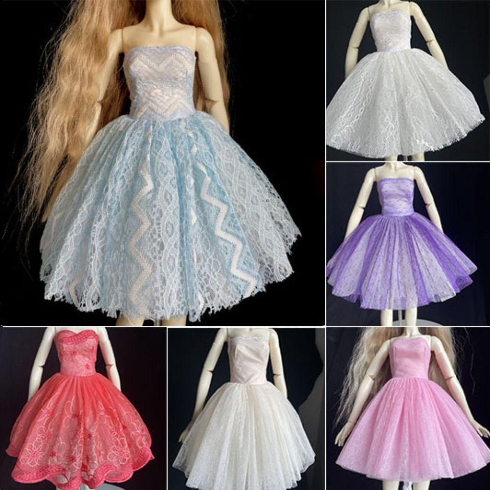 

Handmade Party Elegant Skirt Dress Up Doll Wedding Dress for 1/3 Bjd 60cm Dolls Girl Toys белый