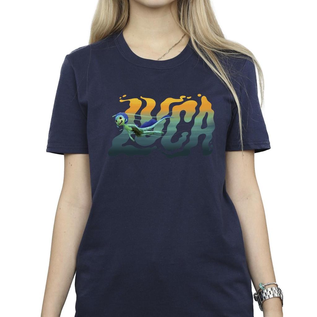 Disney Womens/Ladies Luca Swim Cotton Boyfriend T-Shirt