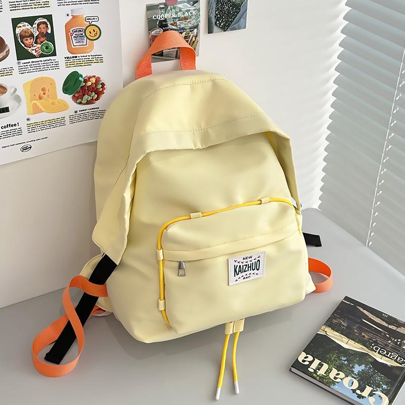 Contrast Color Dopamine Backpack Small Fresh and Cute Large Capacity High School Students Junior High School Girls Schoolbag Large Capacity Backpack