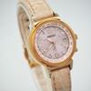 [USED] 259 SEIKO Lucia Watch, Radio-controlled Solar Watch, Pink Gold, Women's, Lk