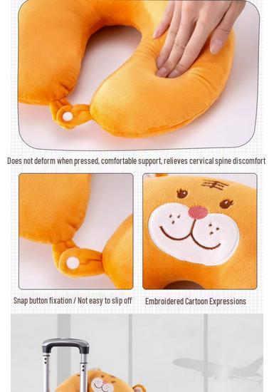 Animal Cartoon U-shaped Pillow - Cute Souvenir Gift for Kindergarten or Birthday