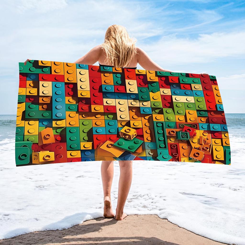 70x140 Microfiber Custom Printed Beach Towel - Absorbent & In Stock