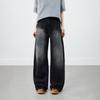 New American Jeans Men's and Women's Retro Straight Wide Leg Washed High Street Loose Long Pants