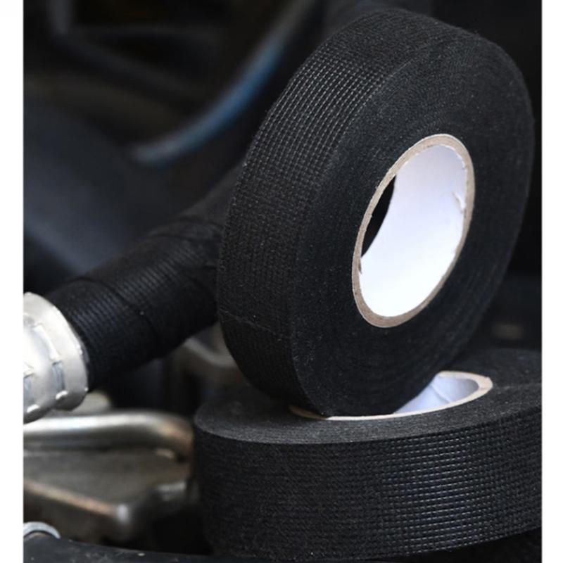 Wire Harness Automotive Cloth Tape Self-Adhesive Felt Cloth Electrical Tape Heat Resistant Harness Tape Easy to Use