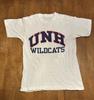 Vintage 90s UNH Wildcats T Shirt Medium Distressed University Of New Hampshire