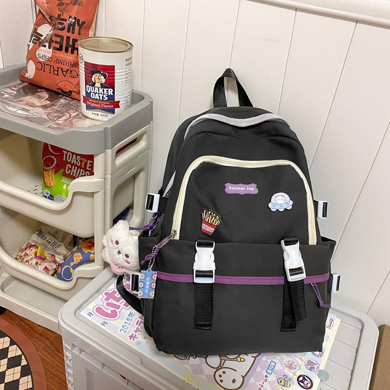 Schoolbag Japanese Cute Schoolbag Junior High School Girls High Value Niche Ins Style College Students Design Sense Travel Backpack
